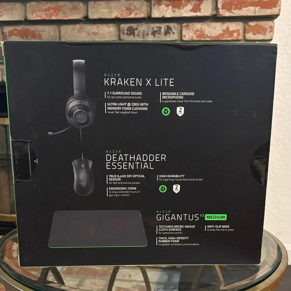 Razer Next Level PC Bundle Kraken X Lite Gigantus Deathadder Essential